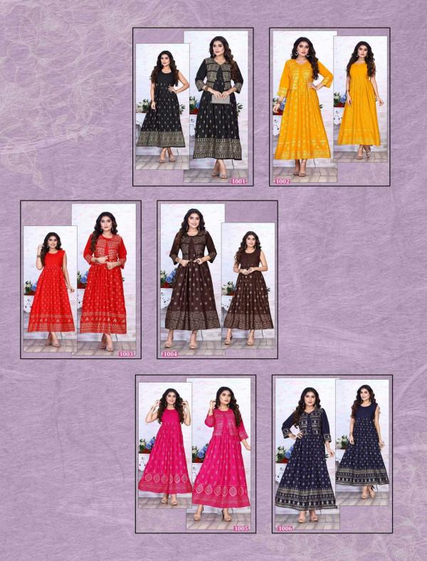 Ft Gold Delcy Vol 3 Rayon Designer Kurti Collection